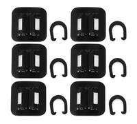 Abaodam 6pcs Clips C pour Câble de Frein Vtt en Alliage D'aluminium Noir Design Unique C-clip et Gestion des Câbles pour Cadres de Vélo Tout-terrain