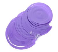 Abaodam 6pcs Décorations Spirales en Plastique pour Fête et Anniversaire Trou Suspendre Unique, Maison et Fenêtres, Coloris Pourpre