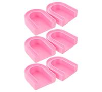 Abaodam 6pcs Outil à Ongles Œil de Chat Portable en Résine Synthétique Pla Ergonomique pour Salon et Maison Support pour Nail Art Couleur Rose