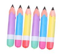 Abaodam 6pièces Ballons Forme De Crayon Géants Gonflables Décoration De Fête Pour Premier Jour École Et Remise Des Diplômes Lot Pour Rentrée Scolaire