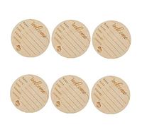 Abaodam 6pièces Cartes Bois Pour Annonce De Naissance De Signes De Croissance Pour Bébés Accessoires Photo Créatifs Pour Capturer Les Moments Importants Sécurisés Et