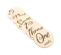 Abaodam 6pièces Cartes De Pour Garçon Fille De Cartes Photo Double Face Pour Suivre Les Mois De Naissance Accessoires De Commémoration Pour Garçon Et Fille Design Créatif Et