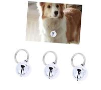 Abaodam 6pièces Jingle Bells Cloches Pour Animaux Lot De Pendentifs Cuivre Pour Colliers Chien Chat Argenté Sécurité à Ouverture Rapide