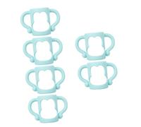 Abaodam 6pièces Poignées Silicone Pour Biberon Pratiques Et Ergonomiques Pour Faciles à Nettoyer Installer Idéales Pour Usage Autonome