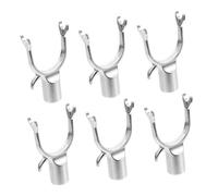 Abaodam 6pièces Tuteurs Alliage Aluminium Lot pour Arbres Fruitiers Supports Résistants pour Verger Et Jardin Extérieur Inoxydables Et Solide