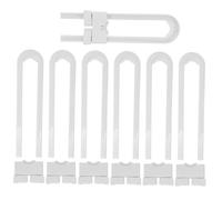 Abaodam 7pièces Lot de Verrous de Sécurité Forme de U pour Garçon Fille Anti-pincement pour Portes et Tiroirs de Placards et Réfrigérateurs