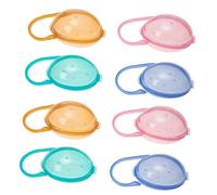 Abaodam 8 Pièces Boîte à Tétine Couche Bouteille Étui à Tétine Nettoyant À L'intérieur Fabricant Nettoyeur Cas Pigeon Formule Liquide Bouché Détient Transporteur Mangeoire Plastique
