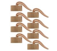 Abaodam 8 Pièces Bouchon Bois Hermétique avec Corde pour Bouteilles et | Beige, Bois et Coton, Usage Quotidien ou Extérieur, Fermeture Réutilisable pour Récipients