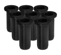 Abaodam 8 Pièces Insert de Douille pour Rame, Douille de Support de Dame de Nage en Plastique Noir, Résistant à l'usure, pour Kayak et Activités Nautiques