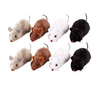 Abaodam 8 pièces Jouets à Remonter pour de Souris Peluche Réalistes Jouets Mécaniques pour Instinct de Chasse des Félins Couleurs Aléatoires Couleur Aléatoire Couleur Aléatoire