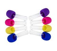 Abaodam 8 pièces Microphone Plastique Coloré Accessoires de Scène Karaoké pour Garçons et Filles Tubes Bonbons Fête Anniversaire Léger et Portable pour Animation Musicale