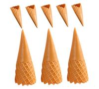 Abaodam 8 Pièces Mini Cornets de Glace Simulés pour DIY Accessoires de Décoration Réalistes pour Art et Artisanat de Simulation et Présentoirs