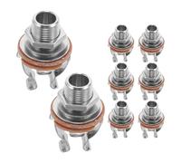 Abaodam 8 Pièces Mono Output Jack For Bass Guitar Stable Electric Audio Instrument Hardware Accessories With Multipoint Contact For Studio And Live Performance