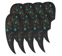 Abaodam 8 Pièces Plaques de Protection Anti-rayures pour Guitare Acoustique Auto-adhésives Vintage Accessoires Noir