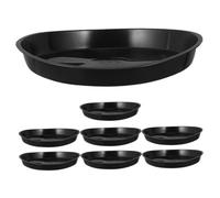 Abaodam 8 Pièces Plateaux de Drainage pour Plantes Lot de Assiettes Plastique Soucoupes Étanches pour Pots de Fleurs pour Jardinage Intérieur Extérieur