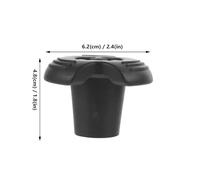 Abaodam 8 Pièces Rubber Crutch Tips Replacement Non-Slip Hiking Pole End Caps Trekking Stick Foot Covers for Outdoor Stability and Camping