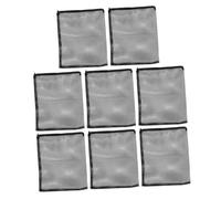 Abaodam 8 Pièces Sacs Filtrants pour Aquarium Filet Maille Fine avec Fermeture Éclair Réutilisables pour Médias Filtrants Anneaux pour Aquarium et Étang