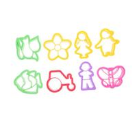 Abaodam 8 pièces Set de Cutters Argile Polyvalents pour Boucles Doreilles Pâte Polymère Outils et Réutilisables pour Modelage DIY Création Bijoux Artisanaux