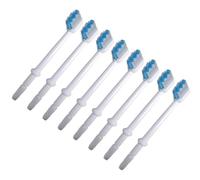 Abaodam 8 Pièces Têtes de Brosse de Rechange ABS Blanc pour Hydropulseur Compatibles Irrigateurs Oraux Nettoyage en Profondeur Entre les Dents Gencive pour Usage Quotidien