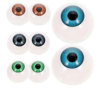 Abaodam 8 Pièces Yeux Creux pour Poupées Accessoires Halloween Amusants Yeux DIY Colorés pour Bricolage et Décoration de Fête Couleurs Aléatoires Couleur Aléatoire