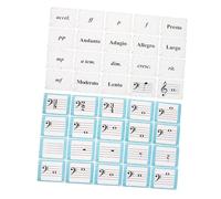 Abaodam 80 Pièces Piano Flashcards for Beginners Music Note Theory Cards with Bright Colors Multi Instrument Compatible Learning Aid for Piano and Violin