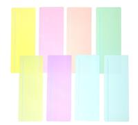 Abaodam 8pièces Bandes de Lecture Transparentes Colorées Aide Visuelle pour Suivi de Texte Marque-pages Guidés pour Améliorer la Compréhension Concentration Lors Lecture