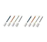 Abaodam 8pièces Brosse à Bouteille Amovible Nettoyage De Gourdes Biberons Et Vert Arc-ciel Bleu Arc-ciel Jaune Gris