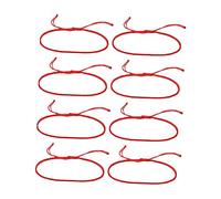 Abaodam 8pièces Lot De Bracelets Rouges Corde Nœud Symbolique Bracelets Unisexes Élastiques Corde Tressée Accessoires Faits Main Pour Usage Quotidien Et Saint-valentin Unique