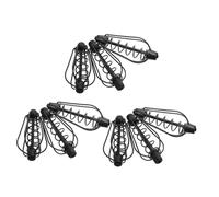 Abaodam 9 Pièces Mangeoire à Appâts Carpe Détachable Cage à Appâts Ressort Cuivre Noir pour Extérieure Précision et Utilisation