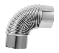 Abaodam 90degré Tuyau De Poêle Coudé à Degrés Conduit Évacuation pour Cheminée Adaptateur pour Poêle à Bois Évacuation De Fumées