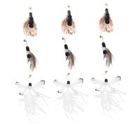 Abaodam 9Pièces Accessoires de Baguette pour Recharges de Remplacement Têtes de Jeu Colorées pour Instinct de Chasse Renforcer Liens avec Votre Chat