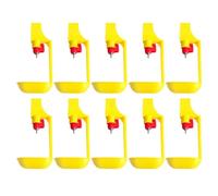 Abaodam Abreuvoir Automatique pour Poulets 10pcs Bille en Acier Solide et Plastique Pratique, Distribution d'eau Propre pour Poussins et Canards en Couleur Aléatoire