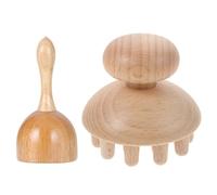 Abaodam Accessoire de Massage en Bois Ergonomique pour Massage Confortable, Peigne Masseur à Ventouses Thérapeutiques pour Usage Domestique