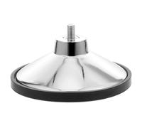 Abaodam Accessoire pour Pied de Table Réglable en Plastique Argenté, Coussin Élévateur pour Table de Foot, Adapté pour Atelier et Maison, 1 Set