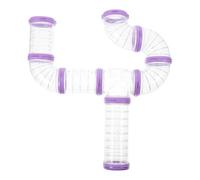 Abaodam Accessoire Tunnel pour Cage à Hamster en Plastique, Kit DIY Renfort D'entrée, Labyrinthe Extérieur pour Petits Rongeurs, Souris et Gerbilles
