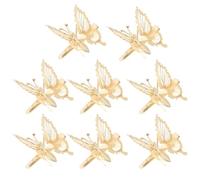 Abaodam Accessoires Cheveux Lot de 8 Pinces à Cheveux Dorées en Métal, Clips Décoratifs pour Femmes et Filles, Conçus pour Fixer Mèches Rebelles Lors D’Occasions Spéciales