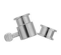 Abaodam Accessoires de Rôtisserie pour Barbecue en Fer Chromé, Set 1 Pièce avec Manchon de Limitation et Boulons de Fixation, Entretien Facile pour Cuisson Uniforme à Domicile Fête