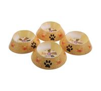 Abaodam Accessoires Deuil d'animaux de Compagnie 4 Pièces, Bols en Papier Réalistes pour Cérémonies Funéraires, Mémorial pour Chiens et Chats, Fournitures Commémoratives