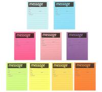 Abaodam Accessoires Maison 9 Blocs-notes de Bureau Autocollants Mémo Papier Portable sans Traces pour Planificateur Enseignant