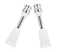 Abaodam Adaptateur de Douille B22 vers E27, Lot de 2, Support Réglable Rallonge 11,4 CM, Rotation Complète, pour Lampes Plafonniers et Lampes de Bureau