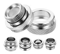 Abaodam Adaptateur De Robinet D’évier à Tuyau 6 Pièces pour Jardinage Cuisine, Kit Multi-Tailles en Plastique Robuste, Raccords Compatibles pour Tuyau D’arrosage, Anti-éclaboussures Et Portable