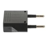 Abaodam Adaptateur de Voyage Européen Noir 6A 220V en Cuivre, Point de Vente Mondial, Adaptateur de Prise pour Voyages en Europe