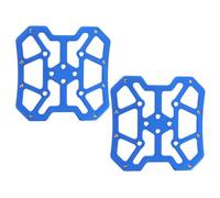 Abaodam Adaptateur Pédale Alliage Aluminium Bleu Convertisseur Plate-Forme Auto-bloquant pour Pédales de VTT Support Plat Ergonomique Antidérapant pour Conduite et Stable