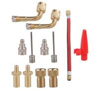 Abaodam Adaptateur Valve Pneu Aluminium pour Compresseur Voiture Connecteur Gonflage Rapide Multi-usage Léger et Portable