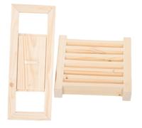 Abaodam Aération pour Sauna Cèdre Volet de Ventilation Coulissante Équipement pour Sauna Panneaux de Ventilation