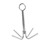 Abaodam Ancre Griffes Acier Inoxydable Ancre Grappin Robuste pour Yachts Canoës et Bateaux Résistance Antirouille et Prise Stable