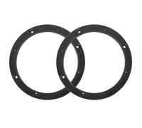 Abaodam Anneaux D'espacement 6,5 Pouces en Plastique Noir pour Kit de 2 Pièces Haut-parleurs de Voiture pour Système Audio de Porte Automobile
