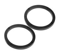 Abaodam Anneaux D'espacement Kit de 2 Pièces 6,5 Pouces pour Haut-parleurs en Plastique Noir pour Installation Facile des Enceintes de Porte de Voiture Système Audio Auto