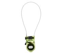 Abaodam Antivol de Sécurité pour Vélo et Snowboard Câble Rétractable Léger Transparent Vert Compact Multifonction Adapté Poussettes Antivols de Vélo VTT