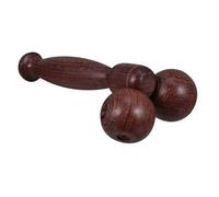 Abaodam Appareil de Massage Facial Bois Wengé Double Boule Portable pour Raffermir et Lifter la Peau Outil Beauté Visage Anti-âge et Tonifiant